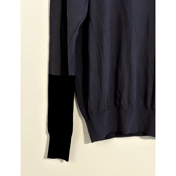 G/Force Size XL Sweater Jumper Pullover Color Block Tencel Silk Wool Golf Gray - Picture 5 of 6